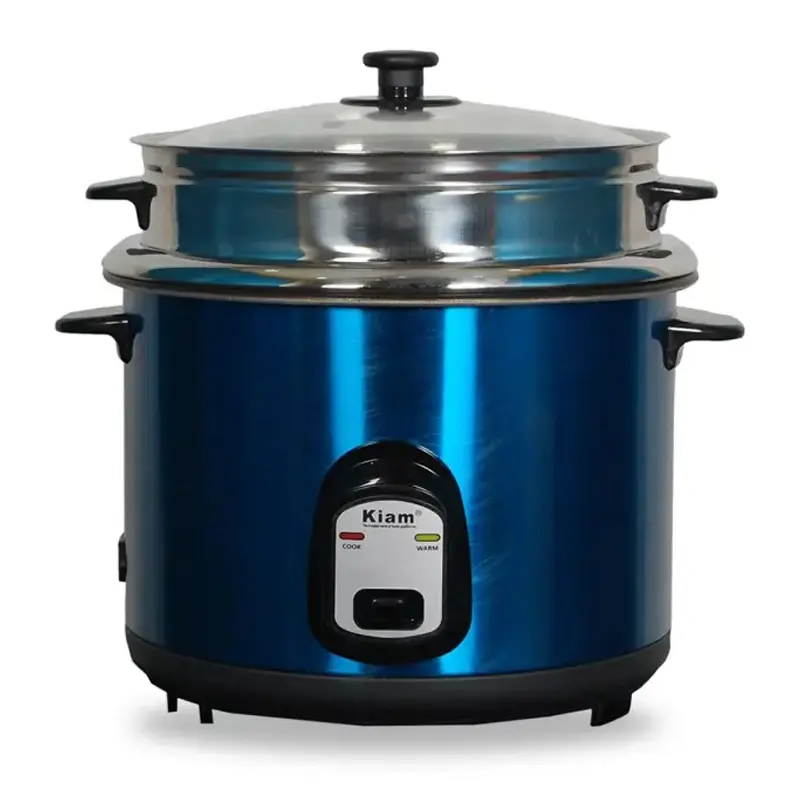 Kiam SJBS-704 2.8 Liter Stainless Steel Rice Cooker Blue and Silver – View 1